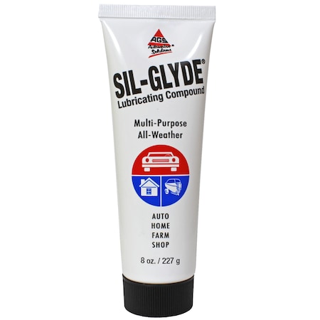 Ags Sil-Glyde Silicone Lubricant, Tube, 8 oz SG-8